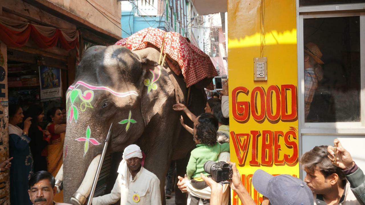 Good Vibes Hostel Varanasi Bagian luar foto